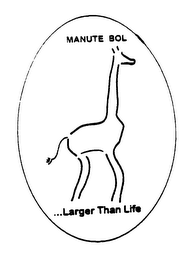 MANUTE BOL...LARGER THAN LIFE logo