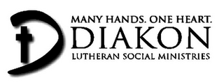 MANY HANDS. ONE HEART. D DIAKON LUTHERAN SOCIAL MINISTRIES logo