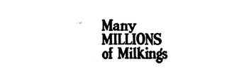 MANY MILLIONS OF MILKINGS logo