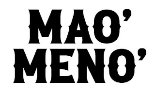 MAO' MENO' logo