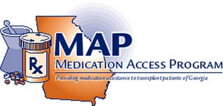 MAP MEDICATION ACCESS PROGRAM PROVIDING MEDICATION ASSISTANCE TO TRANSPLANT PATIENTS OF GEORGIA logo