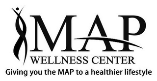 MAP WELLNESS CENTER GIVING YOU THE MAP TO A HEALTHIER LIFESTYLE logo