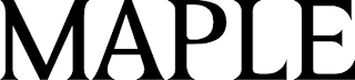 MAPLE logo