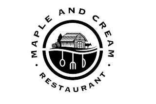 MAPLE AND CREAM RESTAURANT logo