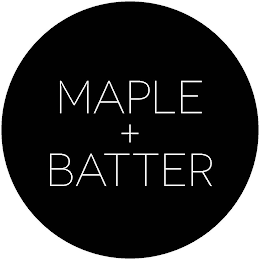 MAPLE + BATTER logo