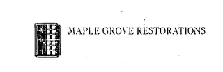 MAPLE GROVE RESTORATIONS logo
