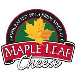 MAPLE LEAF CHEESE HANDCRAFTED WITH PRIDE SINCE1910 logo