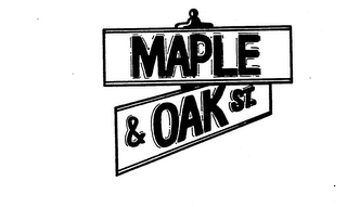 MAPLE & OAK ST. logo