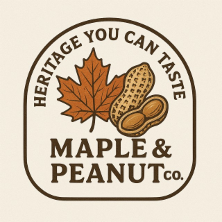 MAPLE & PEANUT CO.  HERITAGE YOU CAN TASTE logo