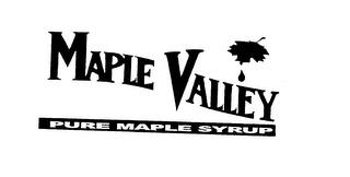 MAPLE VALLEY PURE MAPLE SYRUP logo