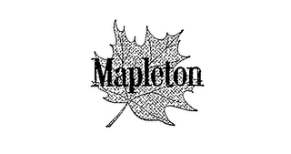 MAPLETON logo