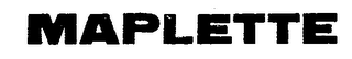MAPLETTE logo