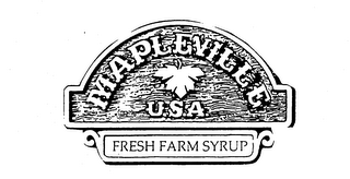 MAPLEVILLE USA FRESH FARM SYRUP logo