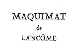MAQUIMAT DE LANCOME logo