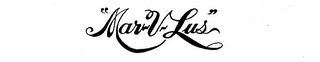 "MAR-V-LUS" logo
