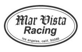 MAR VISTA RACING LOS ANGELES, CALIF. 90066 logo