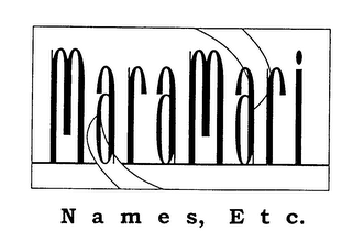 MARAMARI NAMES, ETC. logo
