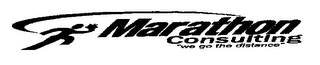 MARATHON CONSULTING "WE GO THE DISTANCE" logo