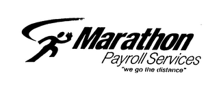 MARATHON PAYROLL SERVICES "WE GO THE DISTANCE" logo