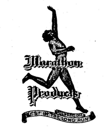 MARATHON PRODUCTS BEST IN THE LONG RUN logo
