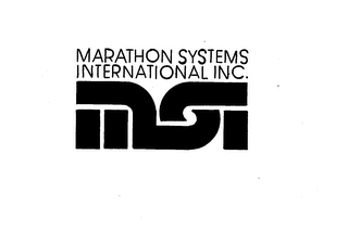 MARATHON SYSTEMS INTERNATIONAL INC. MSI logo