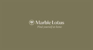 MARBLE LOTUS FIND YOURSELF AT HOME logo
