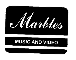 MARBLES MUSIC AND VIDEO logo