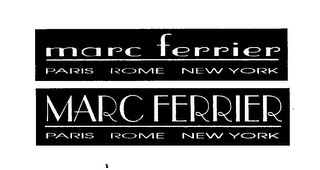 MARC FERRIER PARIS ROME NEW YORK logo