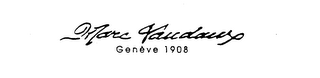 MARC VAUDAUX GENEVE 1908 logo