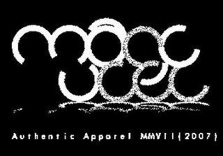 MARC VCEL AUTHENTIC APPAREL MMV I I { 2007 } logo