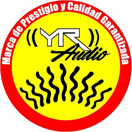 MARCA DE PRESTIGIO Y CALIDAD GARANTIZADA YR AUDIO logo