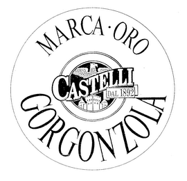 MARCA ORO GORGONZOLA CASTELLI DAL 1892 logo