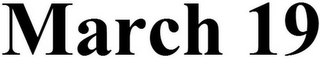 MARCH 19 logo