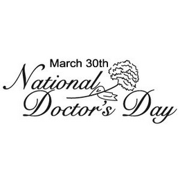MARCH 30TH NATIONAL DOCTOR'S DAY logo