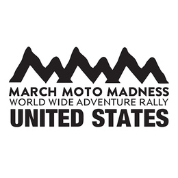 MARCH MOTO MADNESS WORLD WIDE ADVENTURE RALLY UNITED STATES logo