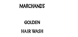 MARCHAND'S GOLDEN HAIR WASH logo
