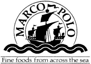 MARCO POLO FINE FOODS FROM ACROSS THE SEA logo