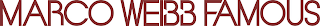 MARCO WEIBB FAMOUS logo