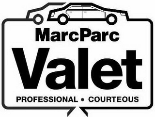 MARCPARC VALET PROFESSIONAL.COURTEOUS logo