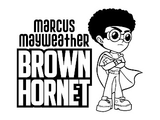 MARCUS MAYWEATHER BROWN HORNET logo