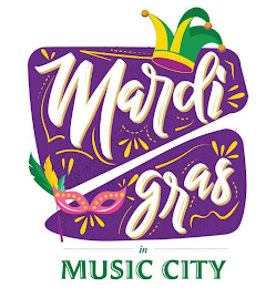 MARDI GRAS IN MUSIC CITY logo