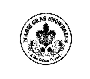 MARDI GRAS SNOWBALLS A NEW ORLEANS ORIGINAL logo