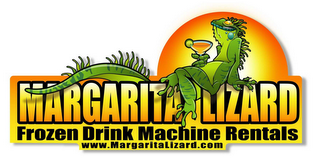 MARGARITA LIZARD FROZEN DRINK MACHINE RENTALS WWW.MARGARITALIZARD.COM logo