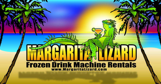 MARGARITA LIZARD FROZEN DRINK MACHINE RENTALS WWW.MARGARITALIZARD.COM logo