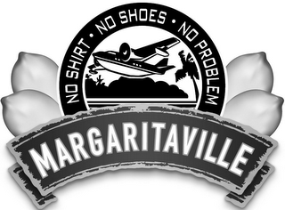 MARGARITAVILLE NO SHIRT NO SHOES NO PROBLEM logo