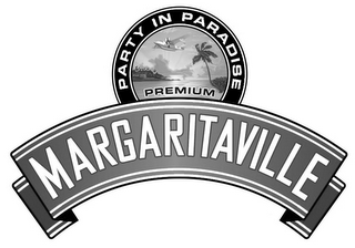 MARGARITAVILLE PARTY IN PARADISE PREMIUM logo