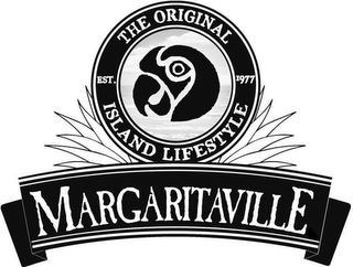 MARGARITAVILLE THE ORIGINAL EST. 1977 ISLAND LIFESTYLE logo