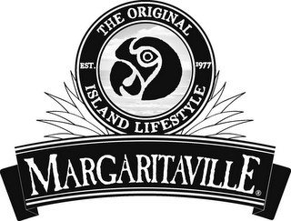 MARGARITAVILLE THE ORIGINAL EST. 1977 ISLAND LIFESTYLE logo