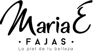 MARIAE FAJAS LA PIEL DE TU BELLEZA logo