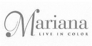 MARIANA LIVE IN COLOR logo